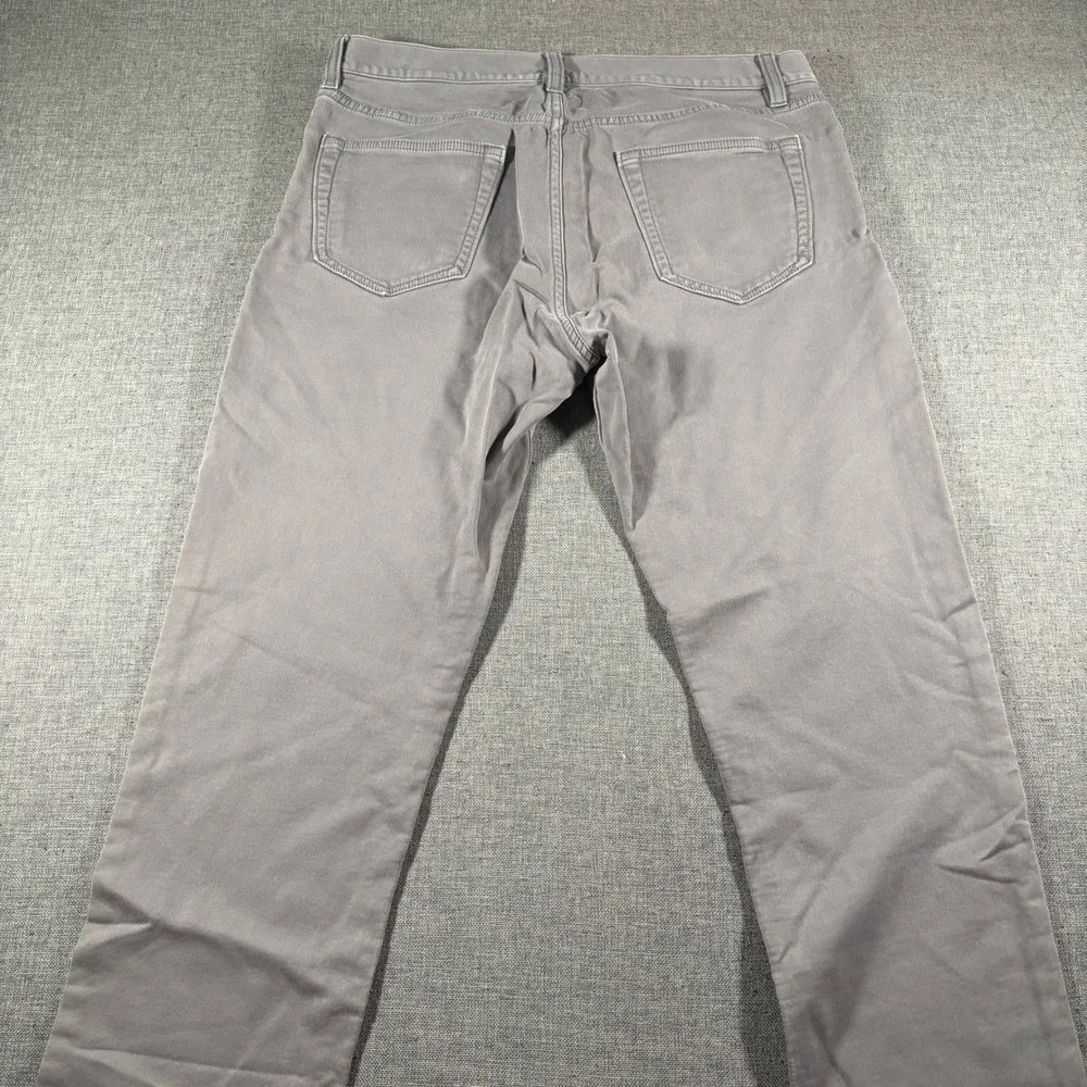 Banana Republic Traveler Slim Pants Mens 34x30 (Fits 34x28) Gray 5-Pocket Chinos